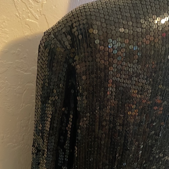 Patchwork Silk Beaded Evening Jacket - Picture 6 of 7
